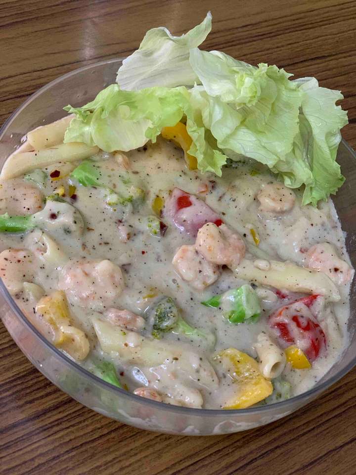 Italian prawns pasta