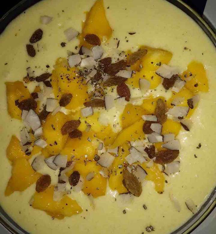 Mango- Rice Pudding