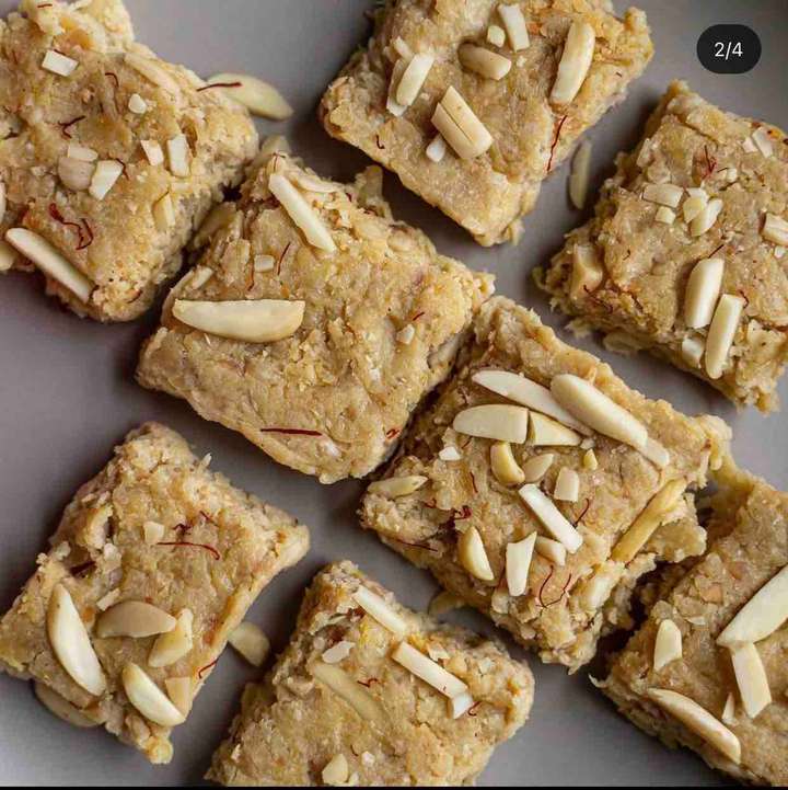 Apple whey protein burfi
