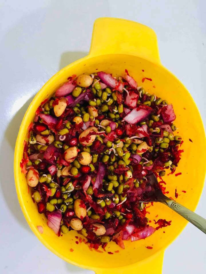 Sprouted Moong Salad