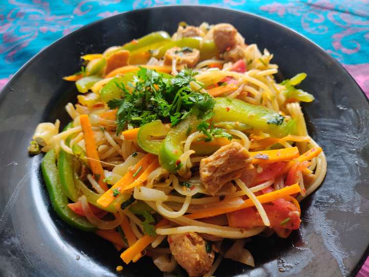 Veg. Soya Spaghetti