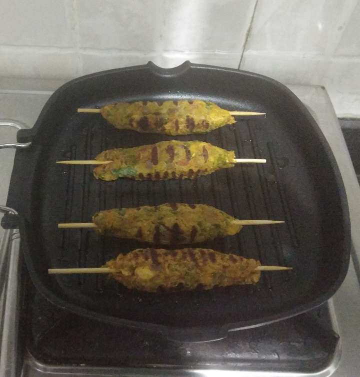 Veg seekh kabab