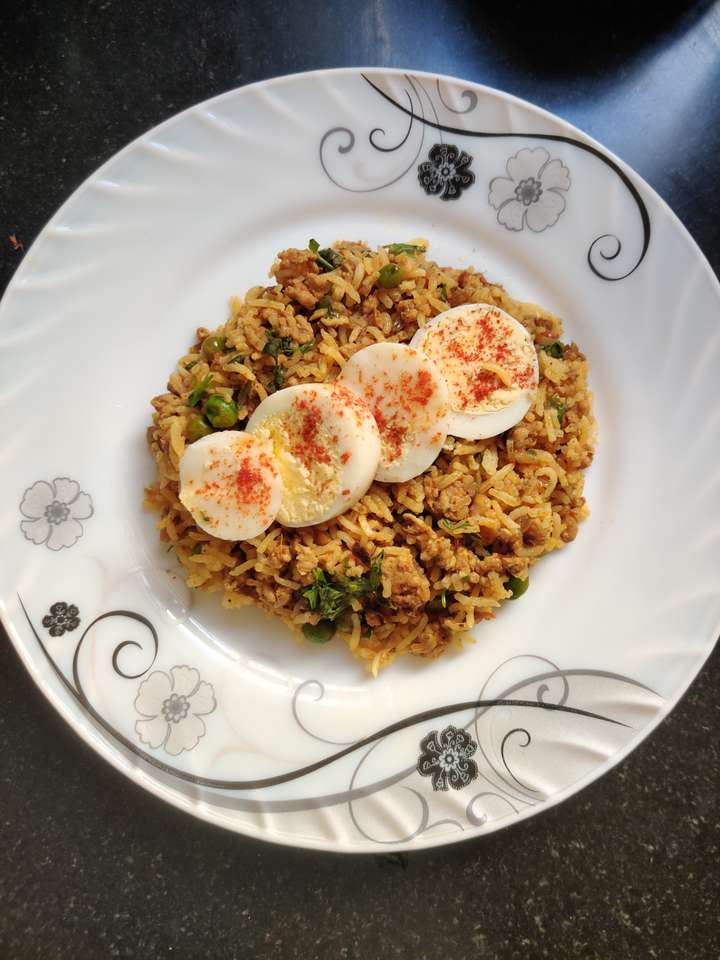Chicken keema rice
