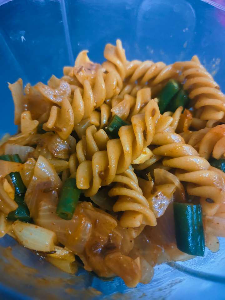 Masala whole wheat pasta