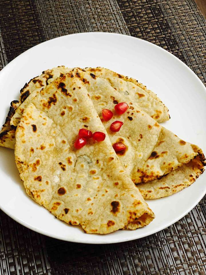 Paneer and Kasoori Methi Chapati 1