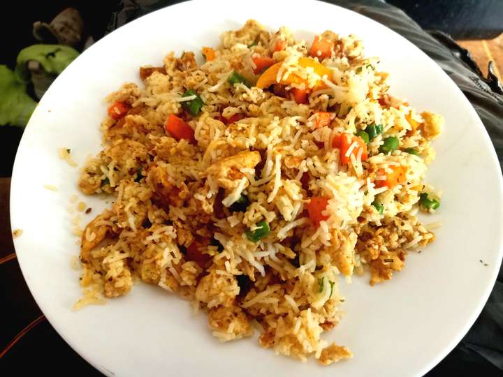Egg fried rice with Veggies 