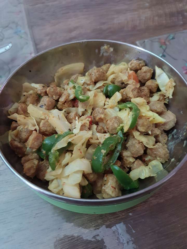 veg. cheese mini soya pulav