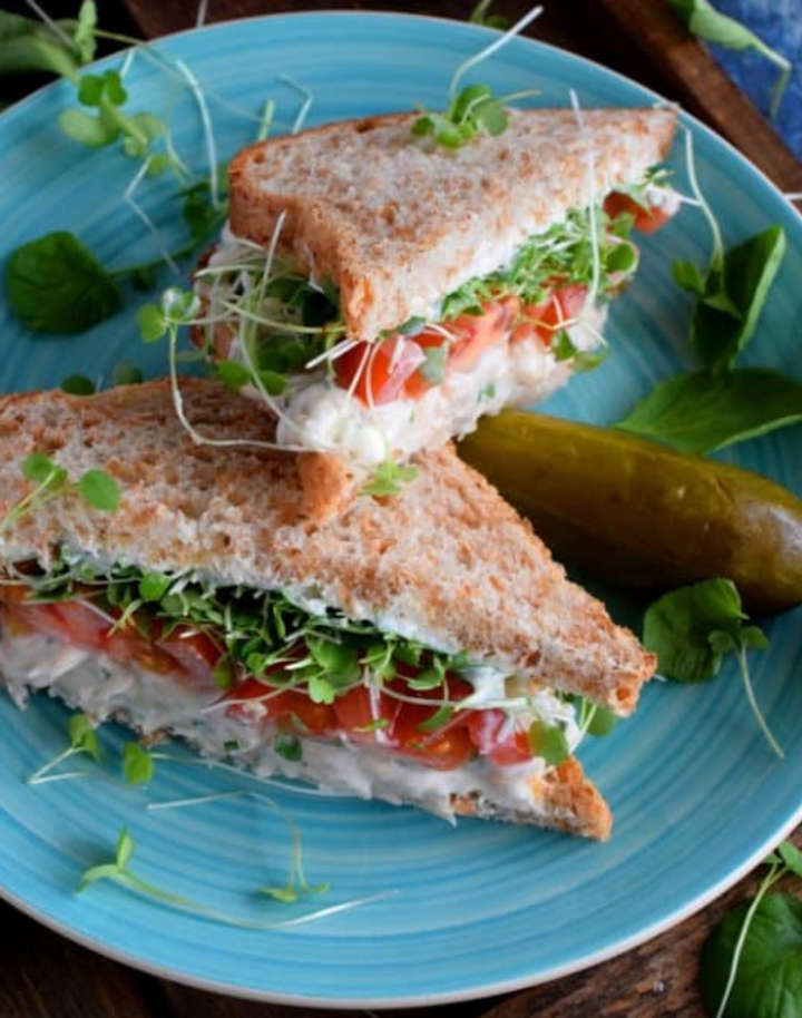 White Bean Salad Sandwiches.