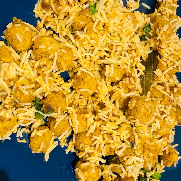 Soya chunks biryani