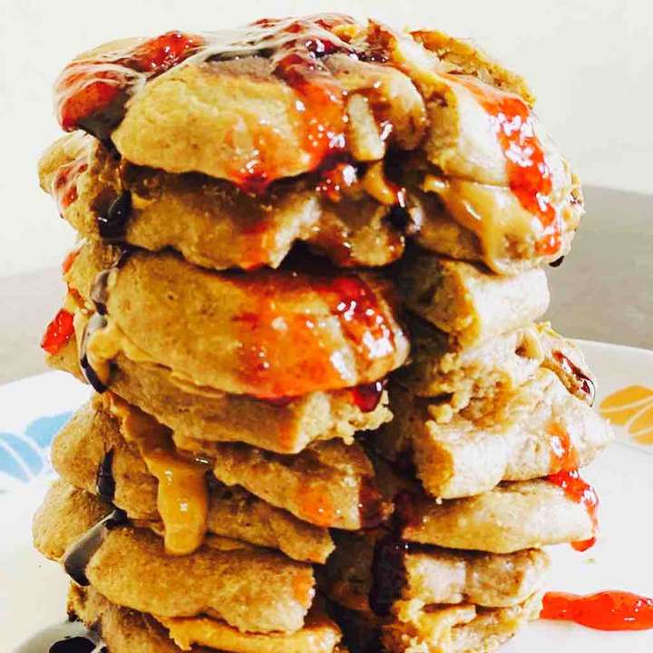 Fluffy Banana Protein  Pancakes