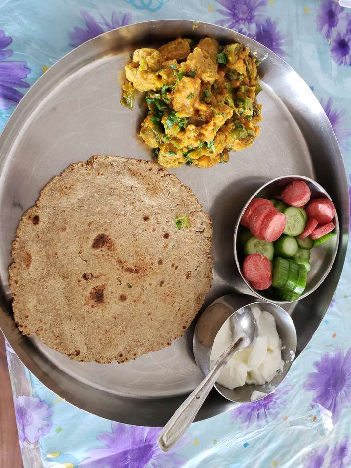 Soya Subji with Soya bhakhri