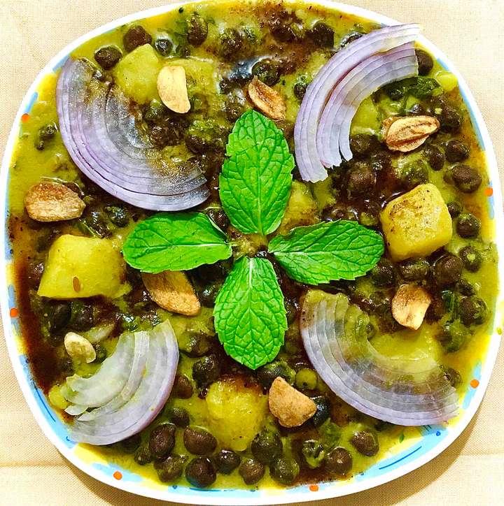 Black chickpeas chaat