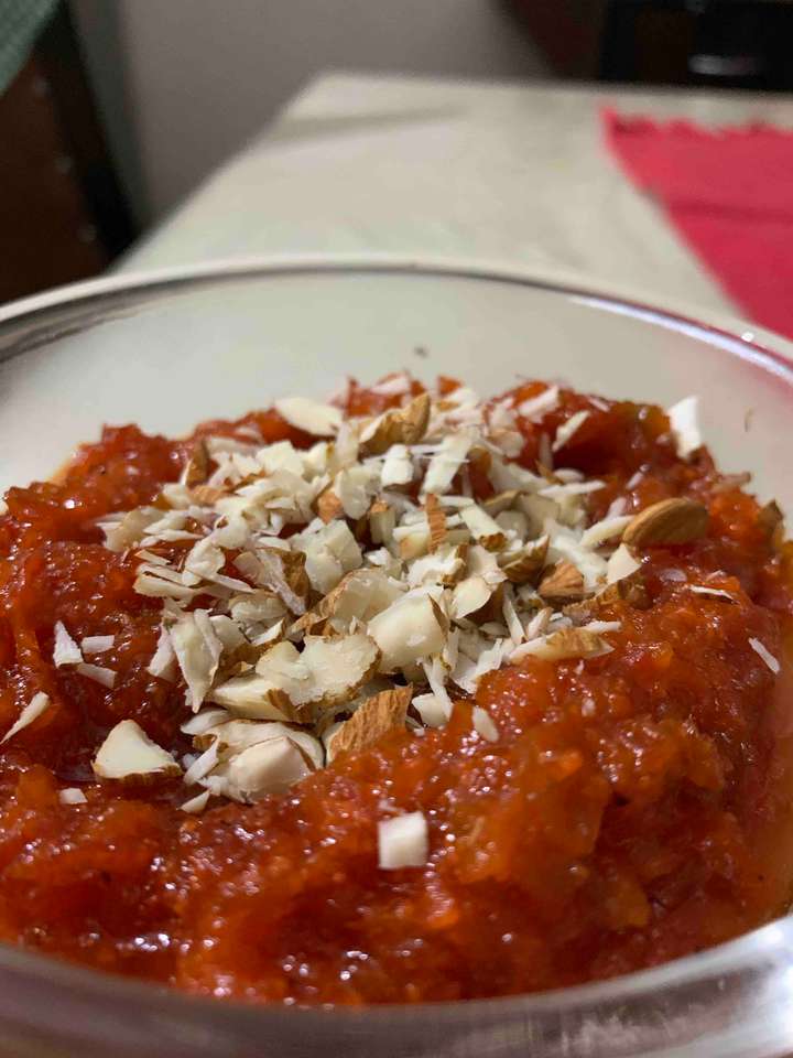 Pumpkin carrot halwa 