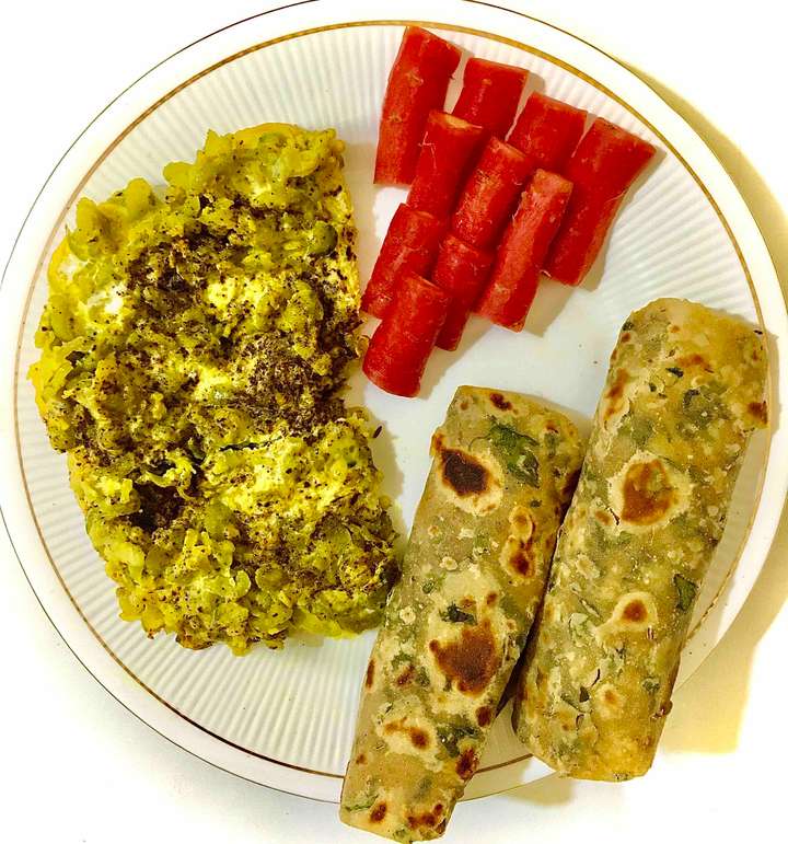 Pointed Gourd with Egg