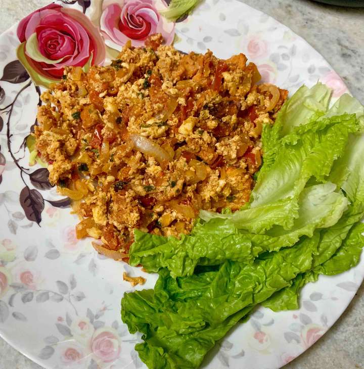 Egg bhurji with a twist.