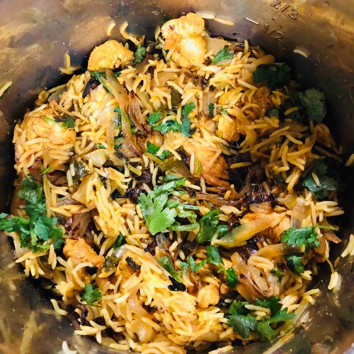 Instan pot chicken biryani