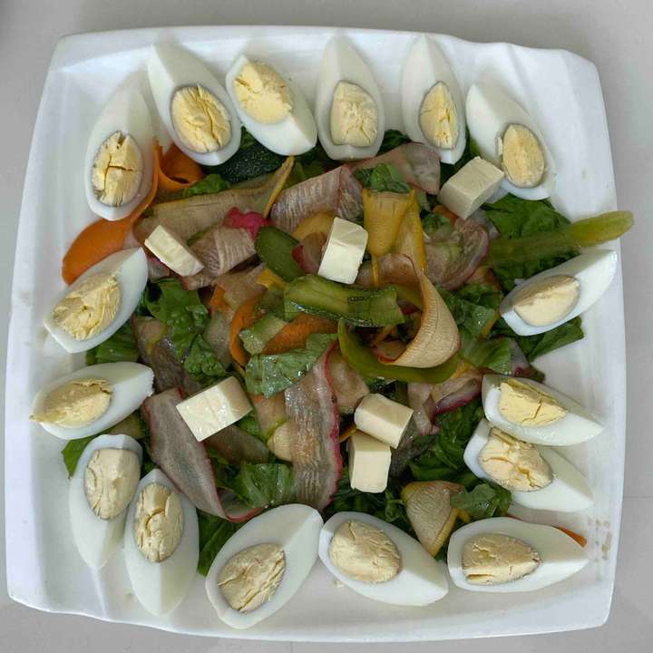 Tangy Egg Salad with Balsamic vinaigrette dressing