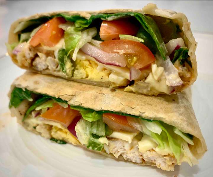 Chicken Cheese & Egg Wrap