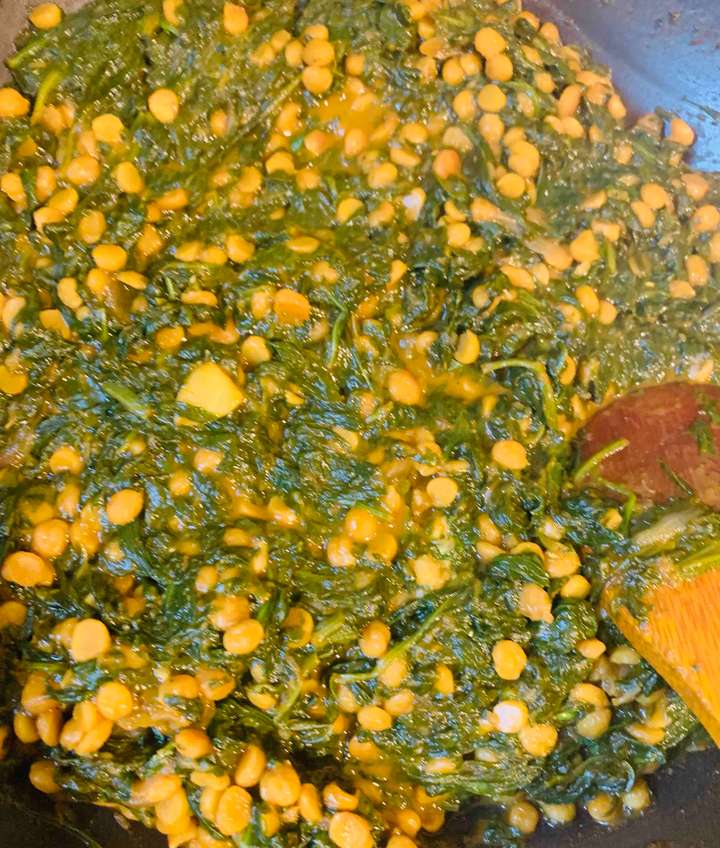 palak chana dal