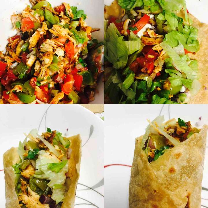 chicken green burrito