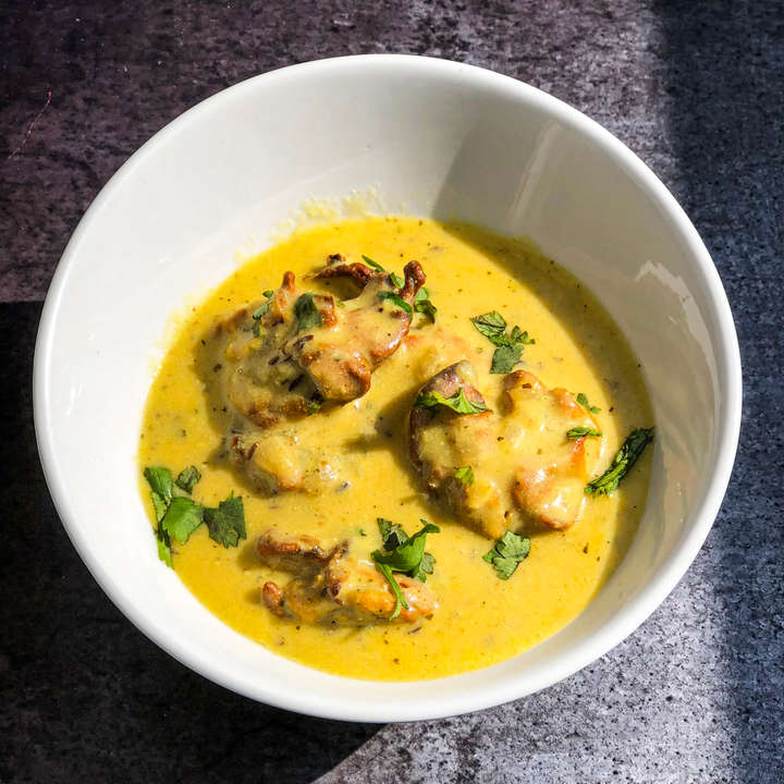 Baked Pakoda Kadhi