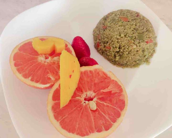 Quinoa with Spinach 