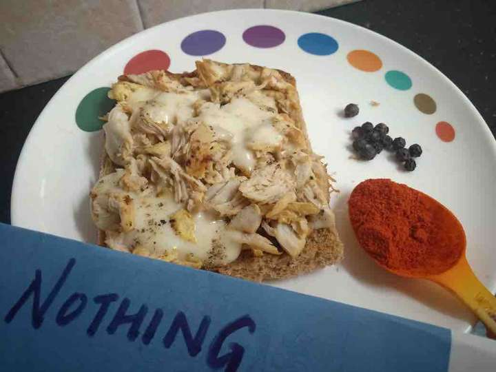 Shredded Chicken Cheese Toast