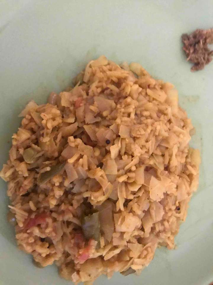 Cabbage & dal rice