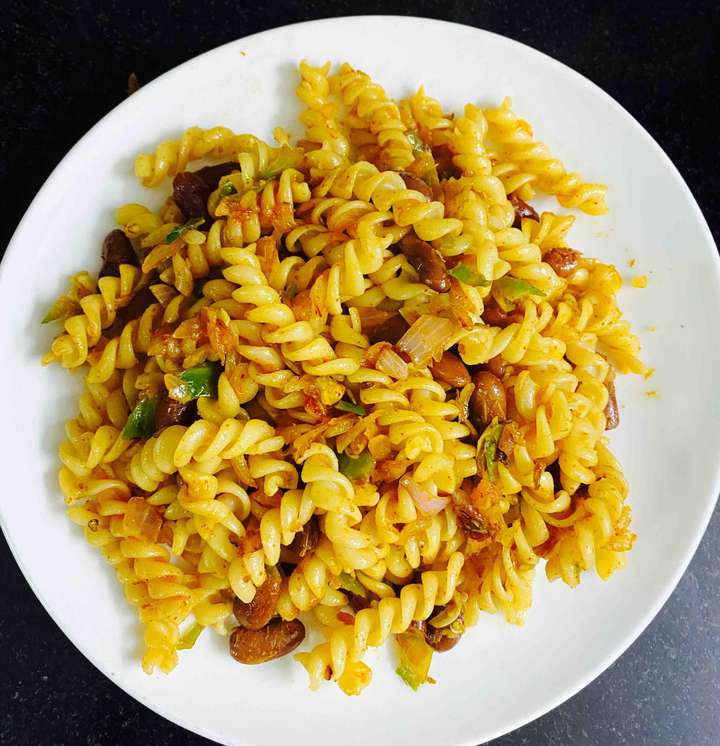 Fussili with Kidney Beans 