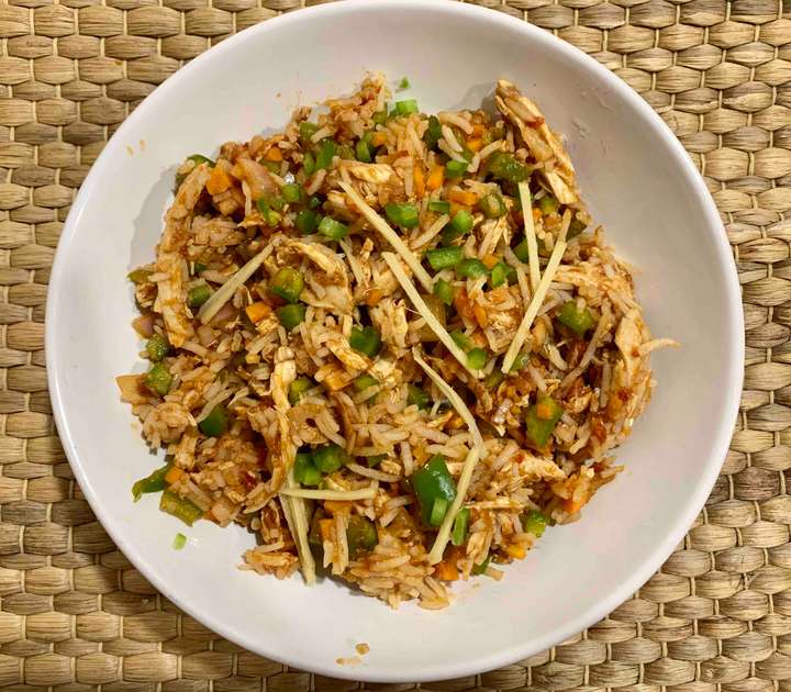 Shredded Chicken Schezwan Rice 