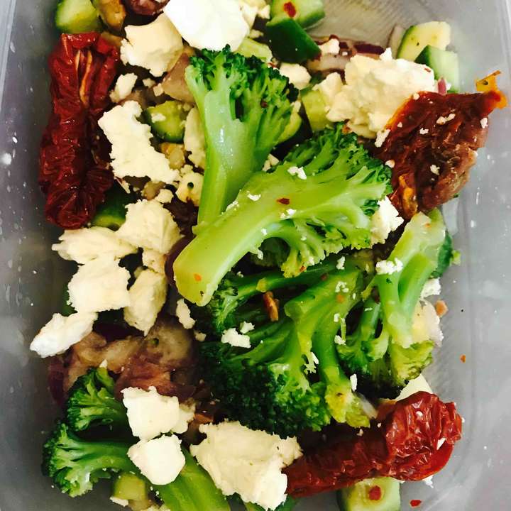 Feta-Broccoli Salad 