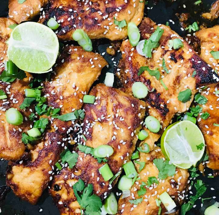 Honey Teriyaki Salmon - Serves 3