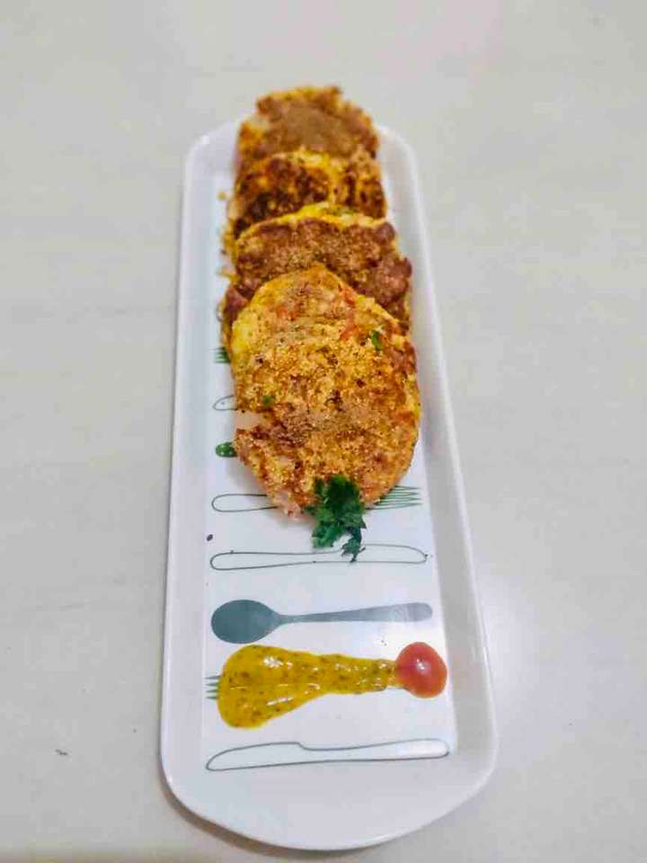 Paneer egg cutlets