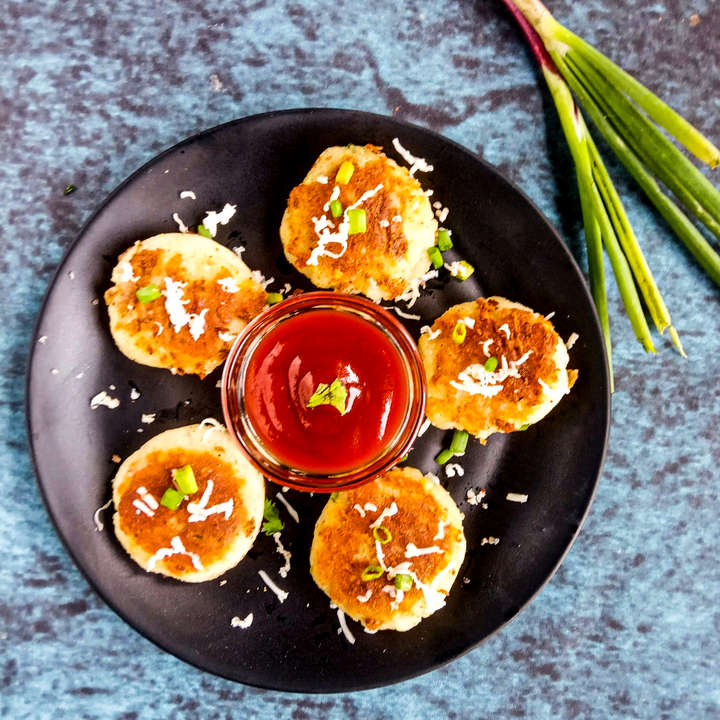 Cheesy Potato Tikki