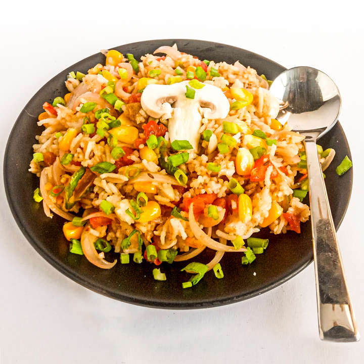 Corn & Mushroom Rice