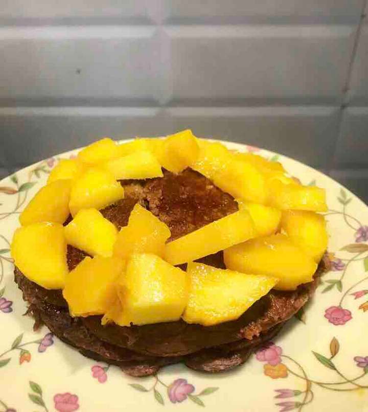Eggless Whey + oats pancakes