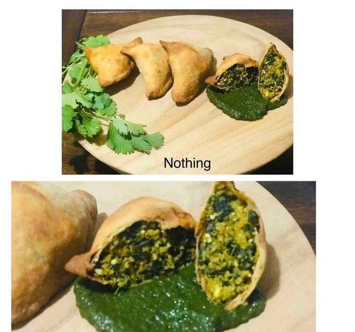 Airfried soya samosa 