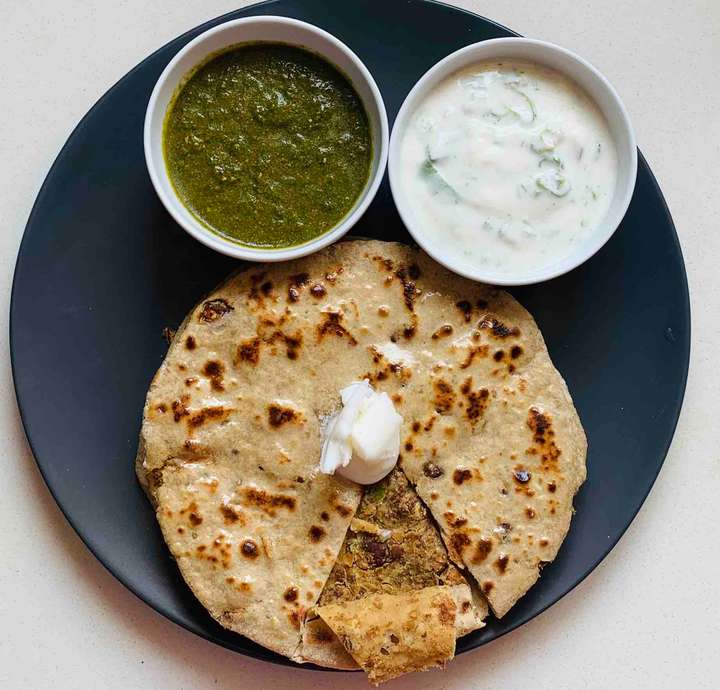 Stuffed Chick Pea Paratha