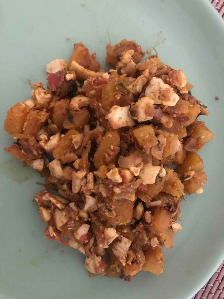 Chatpata Pumpkin egg white masala