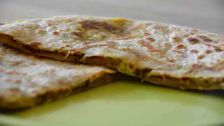Cheese and aloo methi parantha