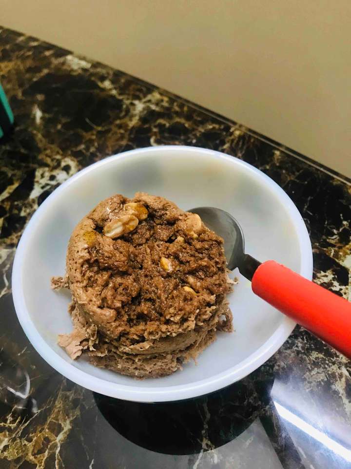 Protein chocolate mug cake