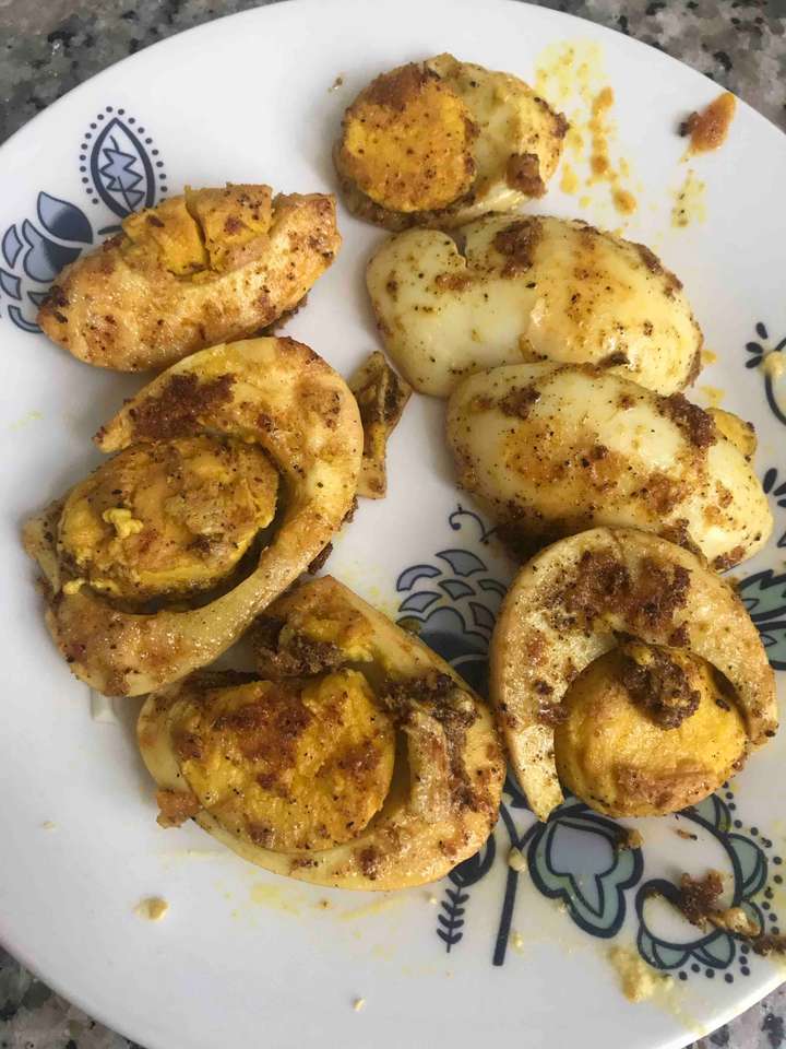 Quick Boiled Egg masala fry