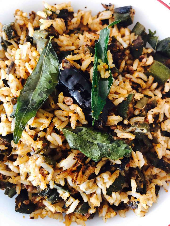 Okra/Bendi/Bendakaya rice 