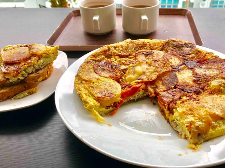 Spanish tortilla ( serves 2)
