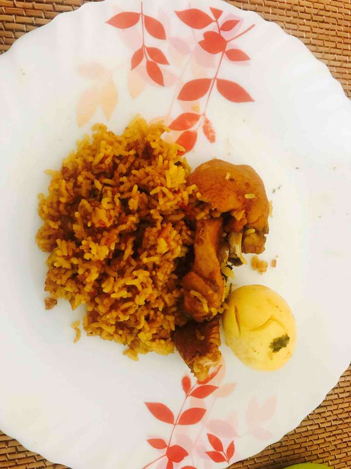 Chicken egg pulao