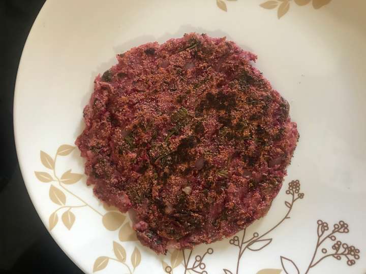 Beetroot suji chilla
