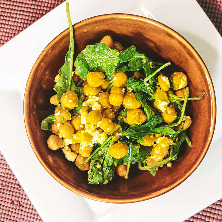 Mediterranean Chickpea & Feta Salad