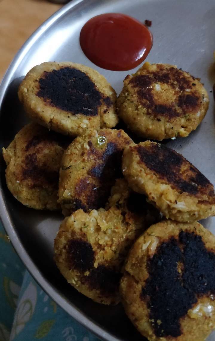 Soya paneer veggie tikkis