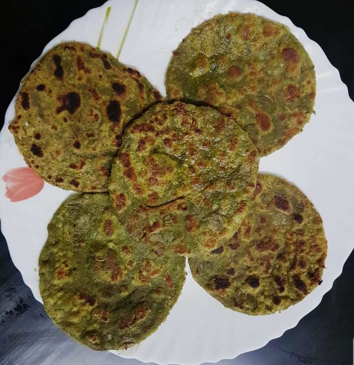palak paratha