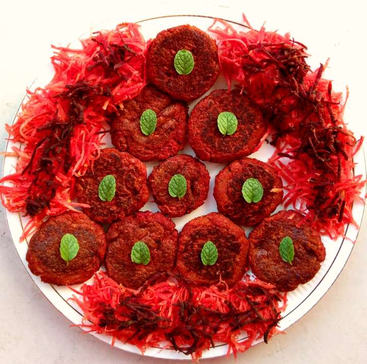 Soya Carrot-Beetroot Cutlets
